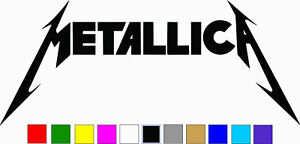 METALLICA Logo Vinyl Decal Sticker Die Cut Rock Band