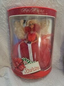 Happy Holidays Barbie Special Edition 1988 and 1989 Mattel Brand New NIB