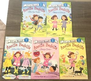 Lot 5 Amelia Bedelia Girls I Can Read Level 1 Kindergarten 1st 2nd Grade Books