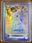New ListingConnor Wong 2022 Topps Chrome RC Rookie True Blue Auto /150 Boston Red Sox
