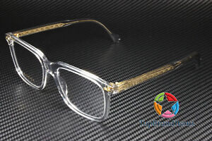 GUCCI GG0737O 016 Rectangular Grey Transparent Demo Lens 56 mm Men's Eyeglasses