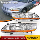 Chrome Headlights for 1998 1999 2000 2001 2002 Honda Accord Headlamps Left+Right (For: 2001 Accord)