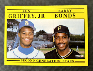 Ken Griffey Jr. & Barry Bonds 'Second Generation Stars' Fleer 1990