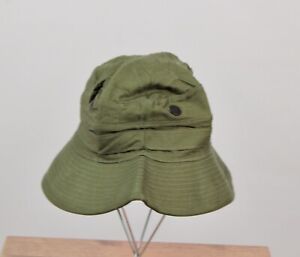 Vtg 1950 NOS British Army Green Cotton Boonie Hat 6 1/8 50s Daisy Mae