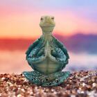 Meditating Zen Yoga Sea Turtle Sculpture Garden Outdoor Sculpture Decor Gift