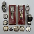 Vintage TIMEX/ANDERSON Lot Of 11 Mens Watches, Quartz, Electric, Untested AS IS