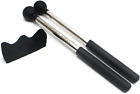 New Listing1 Pair Tongue Drum Mallets with Bracket Handpan Drum Sticks Rubber Mallet Percus