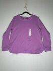 NEW Croft and Barrow Pink Cotton Blend Long Sleeve Pullover Sweater