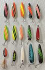 Lot of Assorted Size Trolling Spoons Trout Salmon Lures.