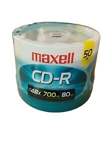 Maxell 50 Pack CD-R 700mb 80min 48x Recordable Media Discs