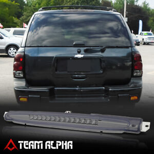 Fits 2002-2009 Trailblazer/Envoy [Chrome/Smoke] LED Third 3rd Tail Brake Light (For: Saab 9-7x)