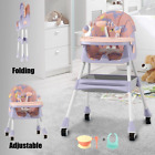 4-In-1 Baby High Chair Portable Baby Dining Chairs Eat & Play Convertible High C