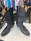 Harley Davidson 91075 Men's Black Leather Overlay Western Cowboy Boots Size 9 D
