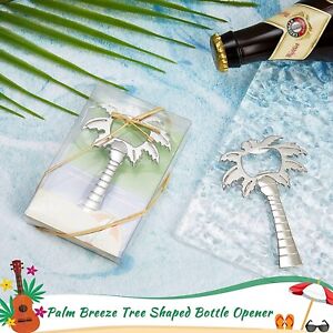 Palm Breeze Coconut / Palm Tree Bottle Opener Bridal Shower Wedding Favors Gift