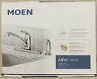 New ListingMoen Adler 87202 4-Hole 1 Lever Low Arc Kitchen Faucet w/ Side Spray - Chrome