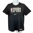 San Antonio SPURS T-Shirt/ Men’s (L) Black NIKE Dri-Fit Poly NBA Basketball