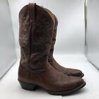 Ariat Men’s Heritage Cowboy Boots Size 10.5 D Brown Embroidered Western ATS