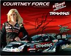 Courtney Force Hand Signed 10X8 Cardstock 2012 NHRA Traxxas Funny Car Mustang