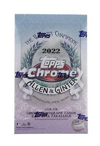 2022 Topps Allen & Ginter Chrome Baseball Factory Sealed Hobby Box