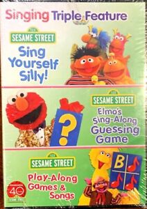 Sesame Street: Singing Triple Feature - 3 Programs! NEW (DVD, 2010, 3-Disc Set)