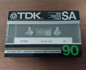 TDK SA-90 High Position Type II Blank Cassette Tapes 1984 Japan NOS G2