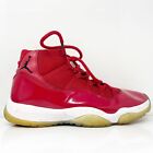 Nike Mens Air Jordan 11 378037-623 Red Basketball Shoes Sneakers Size 12