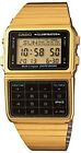 Casio Men's Quartz Digital Calculator Gold-Tone Band 37mm Watch DBC611G-1VT