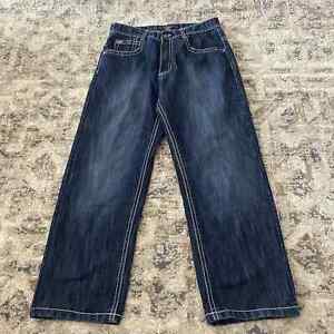 Southpole 4180 Jeans Men's Size 34/30 Y2K Blue Dark Wash Wide Leg Baggy Hip Hop