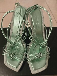 jimmy choo mint green indiya 100 heeled scandals size 37 great condition