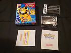 Nintendo GameBoy Color Pokemon Yellow Pikachu Edition Box and Manuals Only