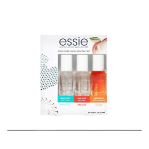 essie Salon-Quality Nail Polish Free Vegan Mini Nail Care Essentials Starter Set
