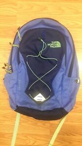 The North face Jester  Purple With Teal Hiking Travel Backpack