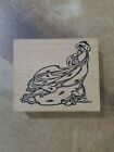 Stamp Francisco Woman Lady In Winter Fashion Gown Vtg Wood Mounted Rubber Stamp