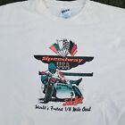 Vintage 90s Motorcycle Racing Speedway USA Side Hack T-Shirt Victorville CA XXL
