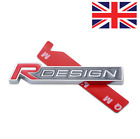 R DESIGN Grill Badge Front Emblem RED For Volvo XC60 V70 S60 V40 V60 C30 V50
