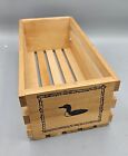 Wooden CD Storage Crate Box Holder Loon Napa Valley Style (G3)