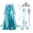 Buscarna Girl's Princess Dress Queen Costume Cosplay Dress Up with Accessories