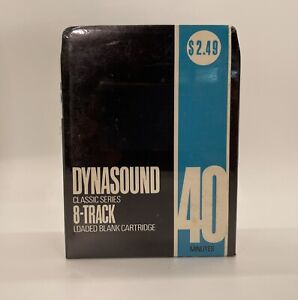 NOS Sealed 2 Pack Dynasound Classic Series 40-Minute Stereo 8 Track Blank Tapes