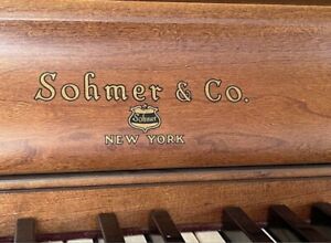 1968 Sohmer 34-96 Console Piano French Provincial Cherry