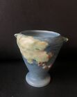 Roseville U.S.A. 28-4 Bushberry Blue Pottery Miniature Urn Vase