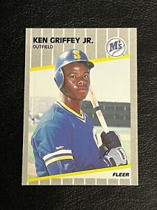 1989 Fleer #548 Ken Griffey Jr. Rookie RC NM-Mint Seattle Mariners HOF