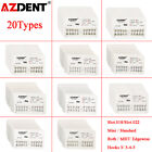 10X AZDENT Dental Orthodontic Metal Brackets Braces Mini Roth/MBT.022 Hook 3 4 5
