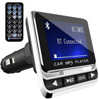 Bluetooth Audio Aux MP3 Music Player Adapter LCD Screen Handsfree Auto Car FM (For: More than one vehicle)