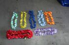 LOT OF HAWAIIAN STYLE LEIS LEI | PRE-OWNED | PLASTIC TUBING