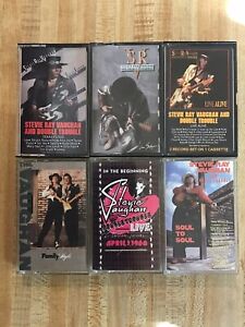 Lot Of 6 Stevie Ray Vaughan And Double Trouble Cassettes