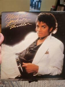 Michael Jackson Thriller Produced By Misprint Error Cover Vinyl Record 1982 VG+