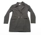 Spring + Mercer Women's Solid Blazer Midi Long Sleeve Dress LC7 Black Size XL