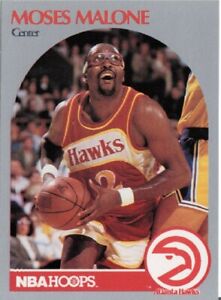 1990 NBA Hoops Moses Malone Atlanta Hawks 31 Mint