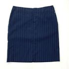 Tommy Hilfiger Y2K Vintage Mini Skirt Juniors 1 Blue Pinstripe Retro