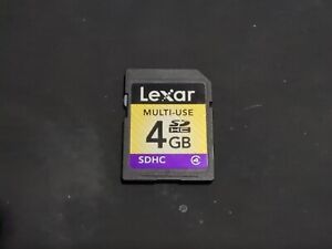 Lexar 4gb Multi-Use SDHC Memory Card Untested
